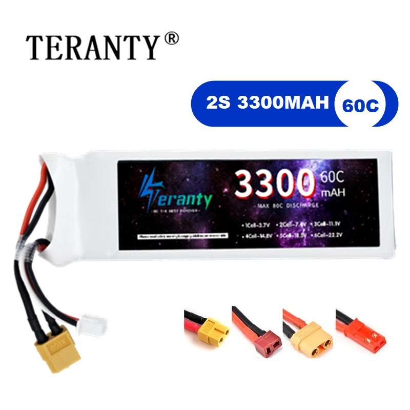 Rc Hobby Model - 2S 7.4V リポバッテリー 3300mAh 60C 車
