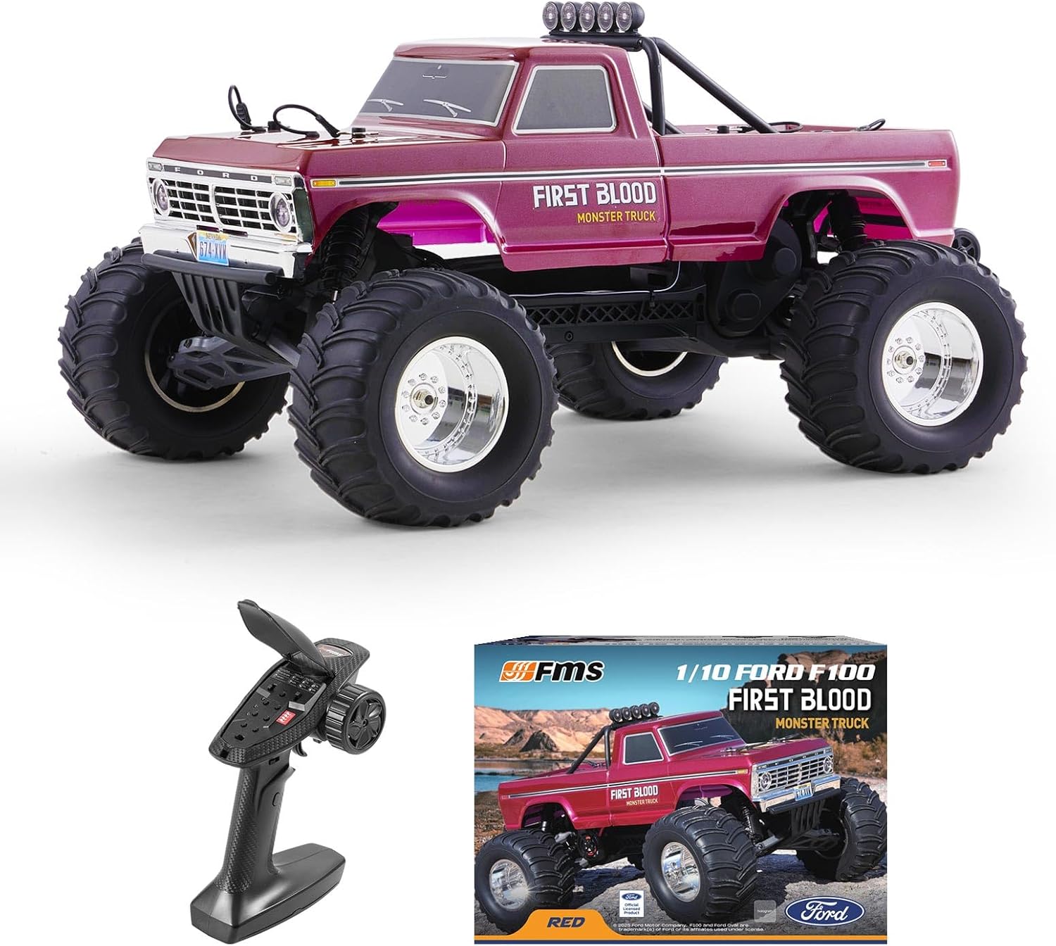 Rc Hobby Grade Monster Truck - 1/10スケール フォード F-100 RCモンスタートラック クローラー RTR
