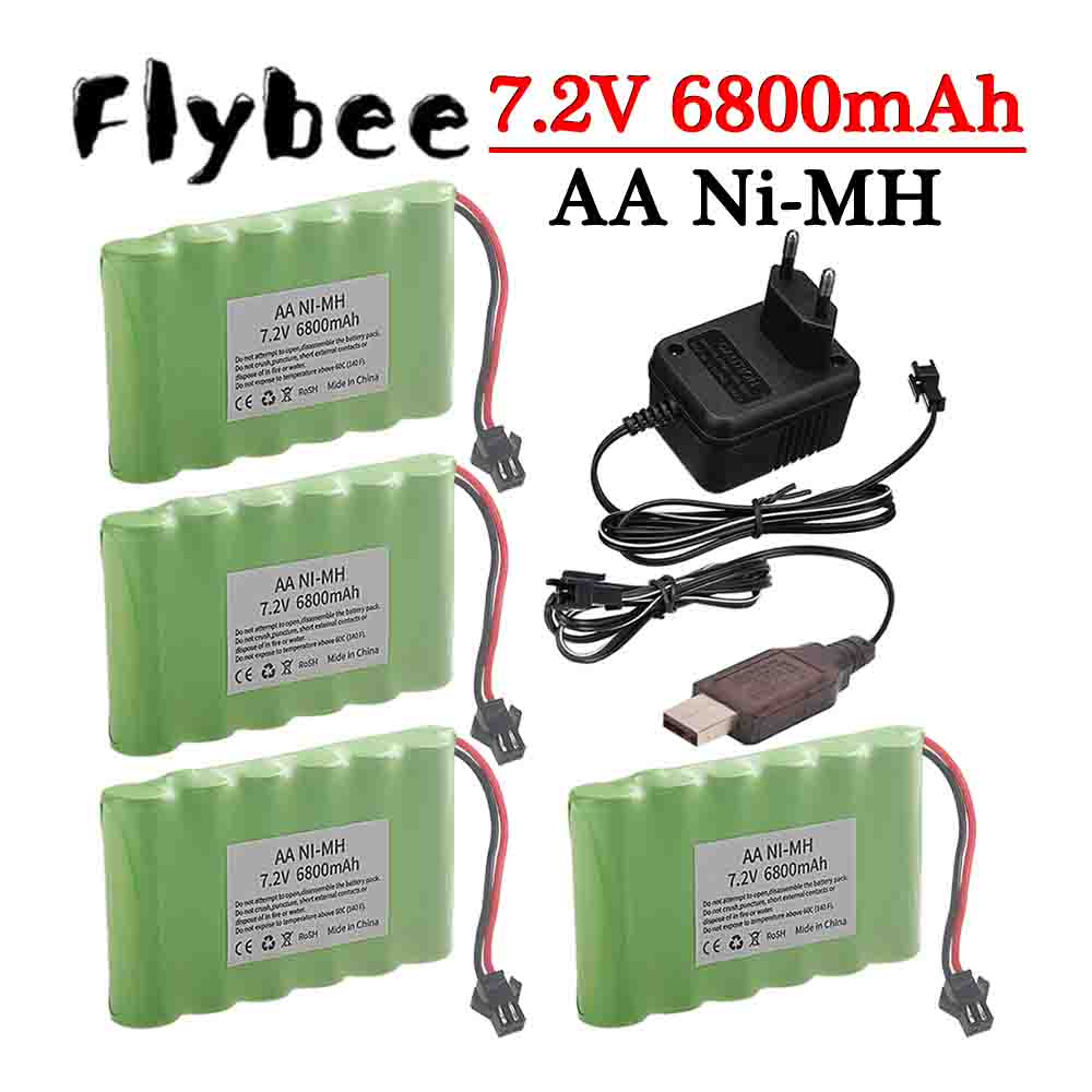 Rc Hobby Vehicles - ニッケル水素電池 7.2V 6800mAh SMプラグ バッテリーと7.2V充電器 RCカー