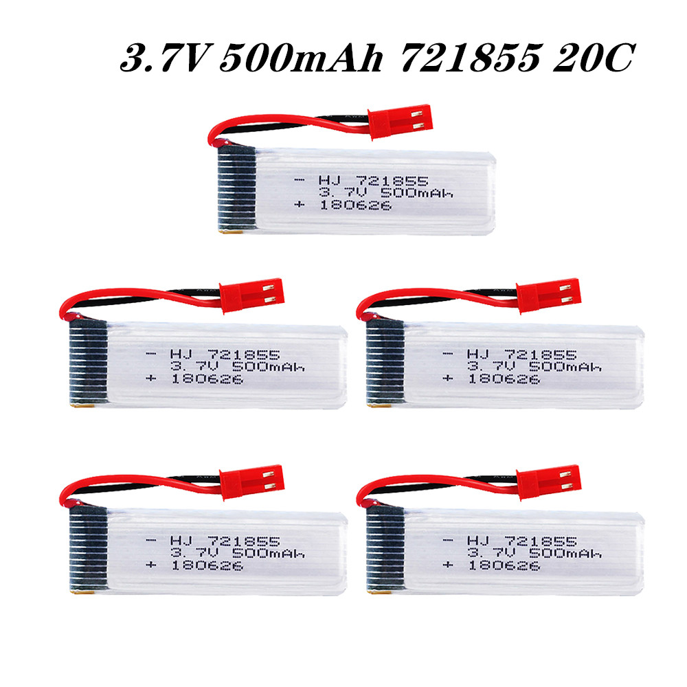Rc Hobby Vehicles - リポバッテリーアクセサリー,3.7v,500mah,721855,20c,u815a,u818a,u819a,l6052,l6036,v212,v222,h07,rcバッテリー