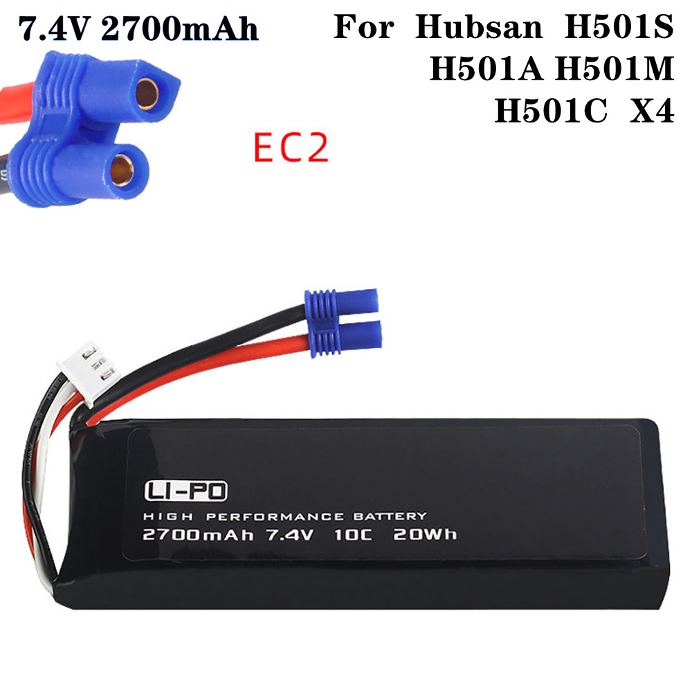Rc Hobby Vehicles - 7.4V 2700mAh 10C オリジナルバッテリー Hubsan H501S