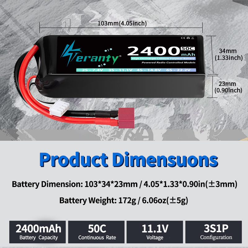TERANTY 3S 2200/2400/2600mAh リ - Rc Hobby Model のレビューと価格