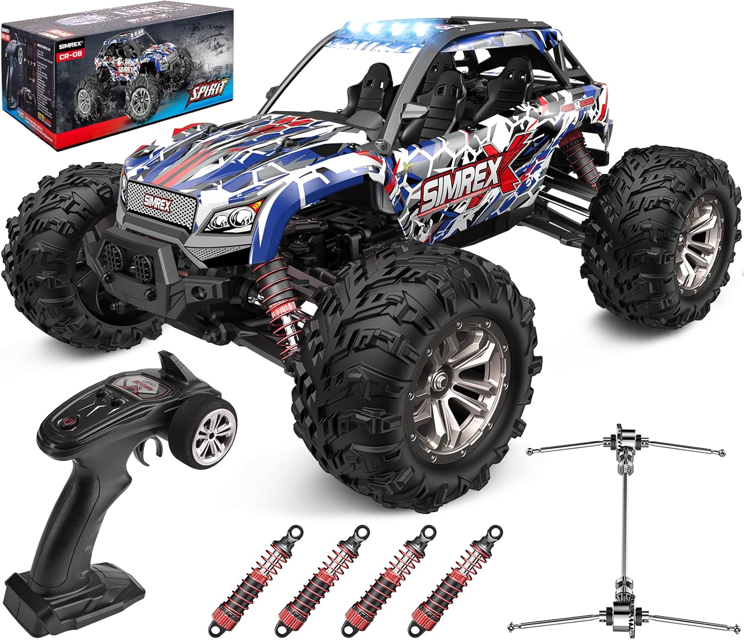 1/16スケール ホビーグレード 4WD ラジコン モンスタ - Rc Hobby Grade Monster Truck のレビューと価格