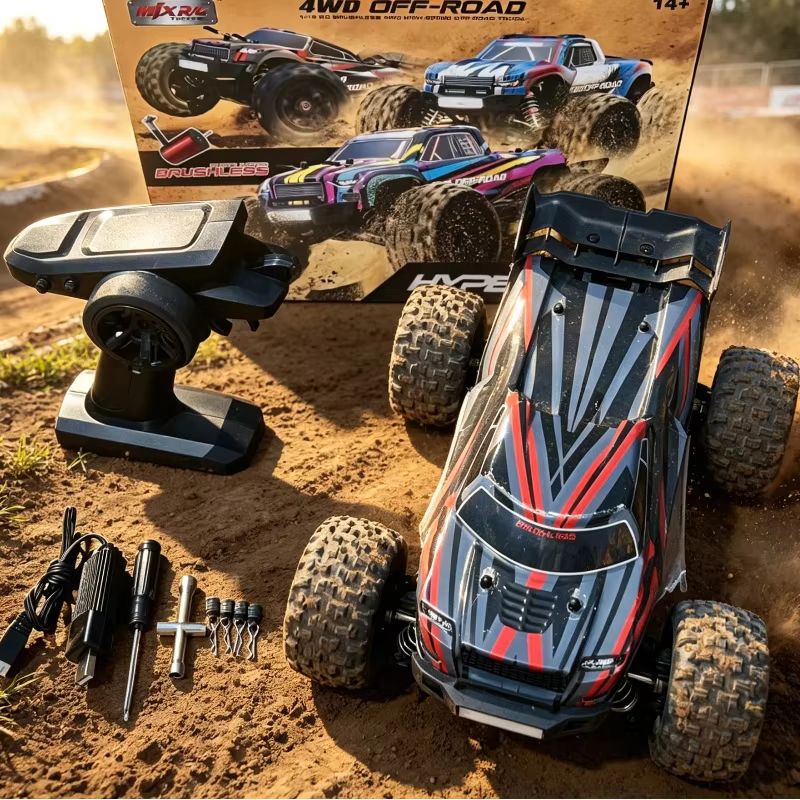 MJX ハイパーゴー 16210 1/16 ダークグレー ブ - Rc Hobby Grade Monster Truck のレビューと価格