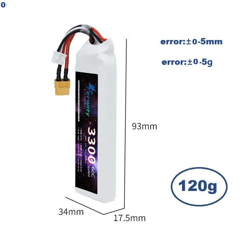 2S 7.4V リポバッテリー 3300mAh 60C 車  - Rc Hobby Model のレビューと価格
