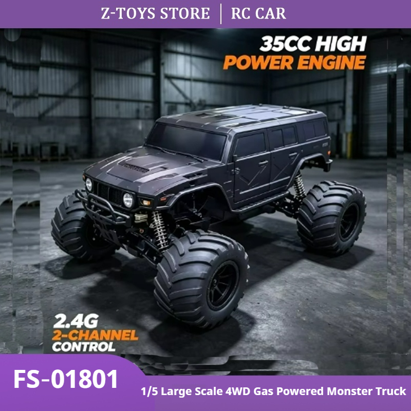 FS‑01801 1/5スケール 4WD ガソリンエンジン搭 - Rc Hobby Grade Monster Truck のレビューと価格